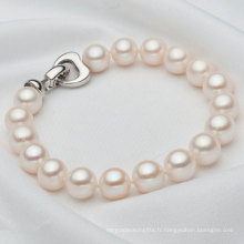 Bracelet de perles cultivées en eau douce de 8-9mm Round (E150037)